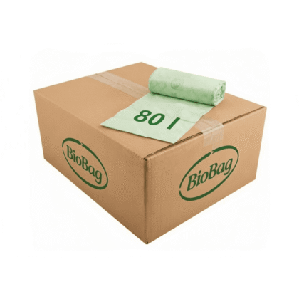 BioBag 80L liner šiukšlių maišai – 1 dėžė